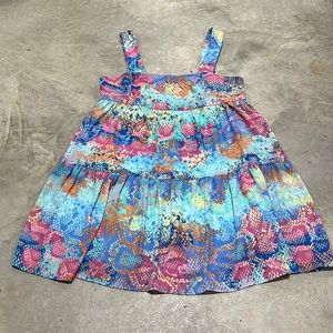 Adrienne brand Multi color‎ sun dress / Size L / B-57